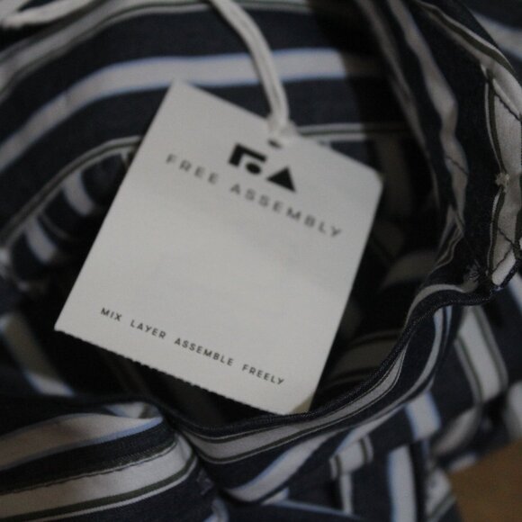 Free Assembly Belted Cotton Maxi Shirtdress With Long Sleeves - Picture 9 of 13